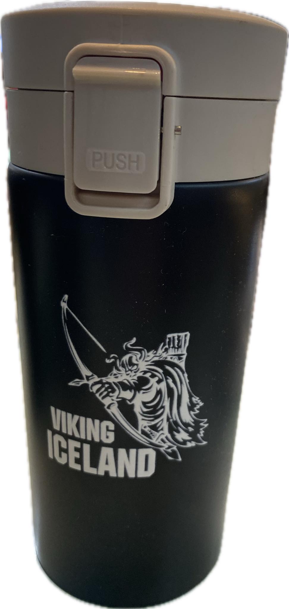 Black thermo with viking designs Black thermo with viking designs